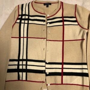 Burberry cashmere cardigan sizeM